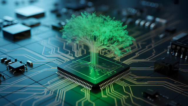 Explore growing tech solutions with tree growing from chip for sustainable innovation