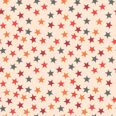 Seamless pattern with color stars, confetti background. Splash effect banner. Vector abstract illustration for wallpaper, wrapping paper, backdrop, textile etc.