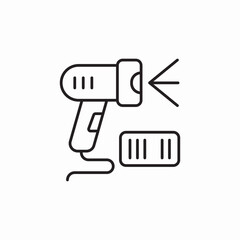 barcode scan scanner icon sign vector