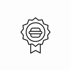 best burger award badge icon sign vector