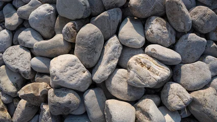 Selbstklebende Fototapeten Zen Steine Natural sea pebbles on the amazing beach on the small island  © brankospejs