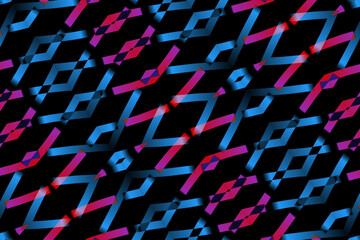 colourful simple and abstract modern  line art	
