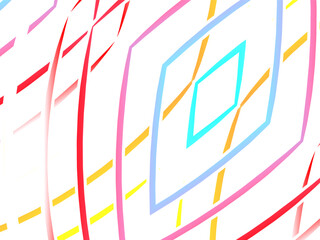 colourful simple and abstract modern  line art	
