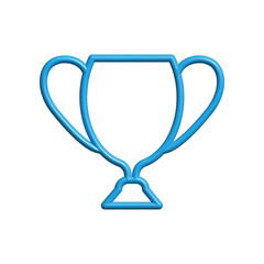 Trophy cup icon design template