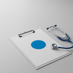 Diabetes Awareness Day: Medical Clipboard and Stethoscope Symbolizing Health Check