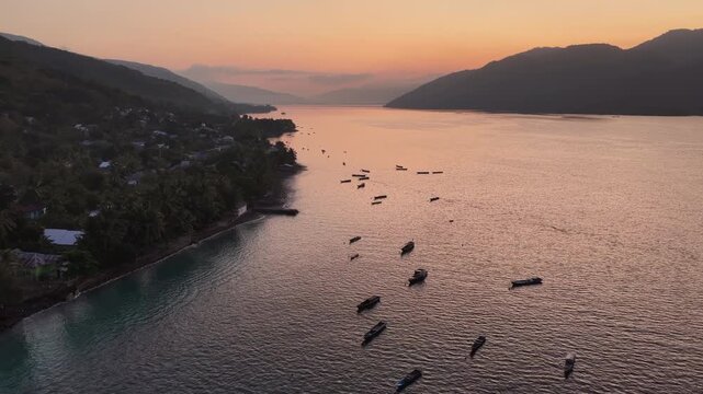 A serene dawn breaks on the island of Alor in Indonesia's Lesser Sunda Islands. This part of Indonesia harbors spectacular marine biodiversity.