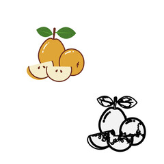 Asian Pears Illustration