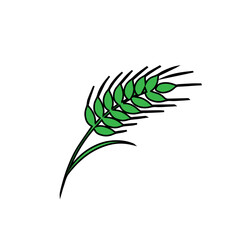 Green Wheat Stalk