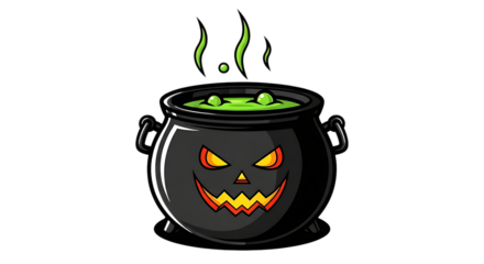 cauldron on white 
