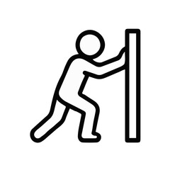 Ilustraci&oacute;n del icono vectorial de bloqueado
