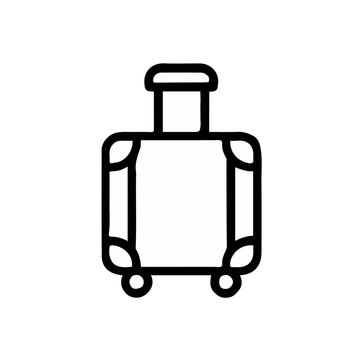 Ilustraci&oacute;n del icono vectorial de maleta
