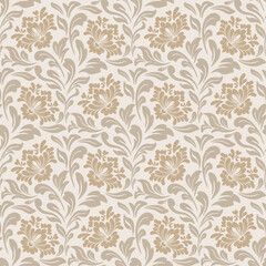 Vintage floral damask pattern vector design, elegant floral damask pattern vector background, seamless floral damask pattern vector for luxury wallpaper, textile, Branding, Packaging, Invitations, Wed
