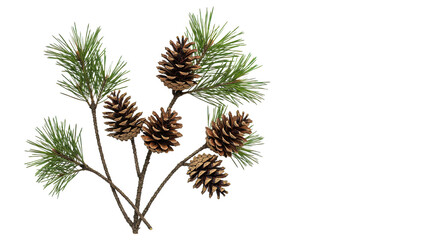 Fototapeta premium Pine Cones and Needles on Branches.