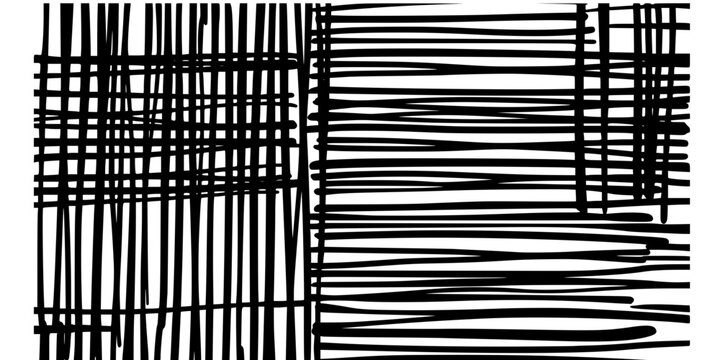 Seamless Brutalist Thick Overlapping Parallel Lines Vector Pattern