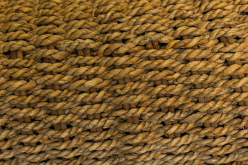 Detalle de un tejido con cuerdas de esparto, textura