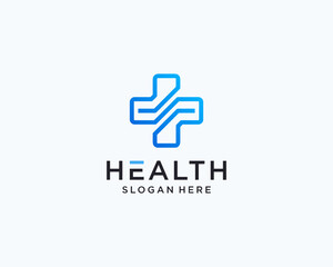 Fototapeta premium Health tech logo