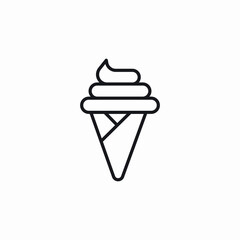 icecream cone icon sign vector