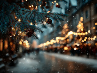 christmas tree with lights