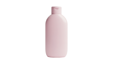 Pink Cosmetic Bottle Mockup on White Background