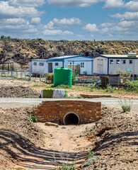 prefabricated buildings and drainage civil engineering , office space industrial container solutions in mine