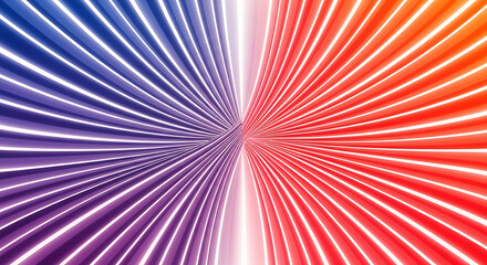 Abstract perspective with converging lines creating a dynamic and symmetrical visual effect