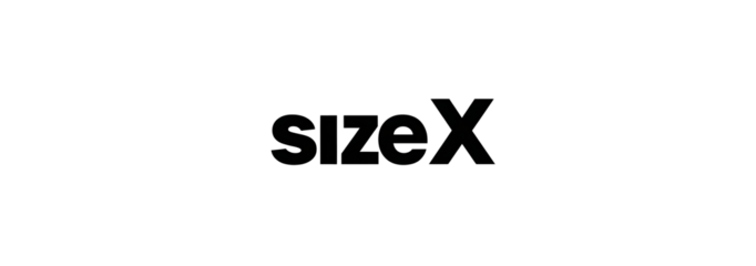 Size X on a transparent background. Text. Label, tag, price tag for designers, marketers and IT. Popular illustration, object, texture. Sphere of trade, economy, sales.