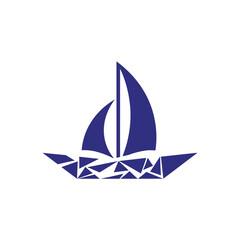 focus on main subject with sailboat design on water.