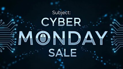 Vibrant Neon Sign Displaying Pink And Blue Cyber Monday Text Against Dark Brick Wall Background Surrounded By Glowing Geometric Shapes For Massive Online Shopping Discount Promotion Event Business - Powered by Adobe
