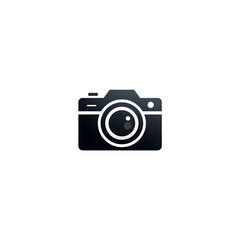 Fototapeta premium Sleek Black Camera Vector Icon