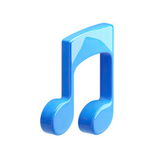 3D rendered musical note