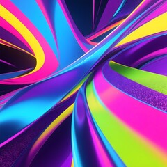 Abstract Geometric Art Design with Vibrant Colors
