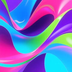 Abstract Geometric Art Design with Vibrant Colors