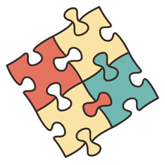 Fototapeta premium jigsaw puzzle piece metaphor, pieces, challenge, success, game, solution, puzzle, piece, connection, concept, idea, fit, connect, red, link, toy, part, missing, teamwork, jigsaw, business, 3d