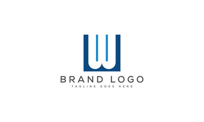 letter W logo design vector template design for brand.