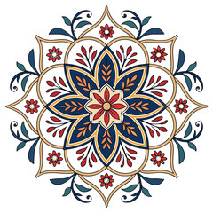 ornamental round lace pattern arabesque, pattern, flower, vector, seamless, illustration, ornament, vintage, ornate, mandala, fabric, nature, leaf, design, floral, wallpaper, art, element, lace, decor