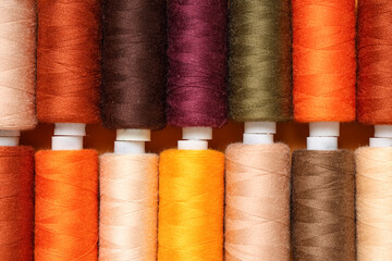 Different thread spools as background