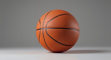 Classic Orange Basketball Studio Shot
