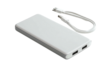Portable power bank with cable