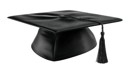 Black graduation cap, 3D render (1)