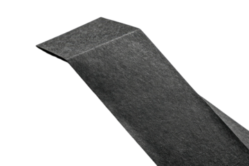 Close-up of dark gray fabric strip
