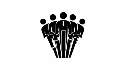 Diverse team of professionals united in a collaborative business effort