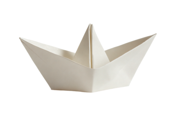 Folded paper ship