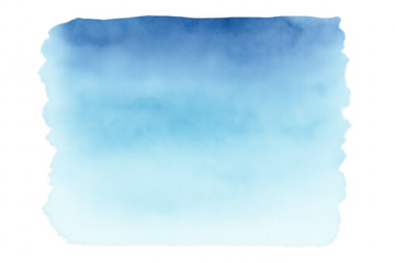 Blue watercolor gradient with torn paper edges