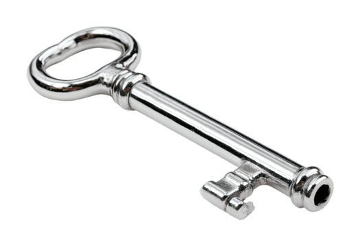 Polished metal key