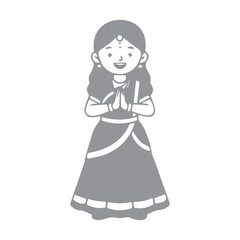 Indian Woman Greeting