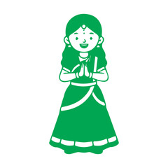 Indian Woman Greeting