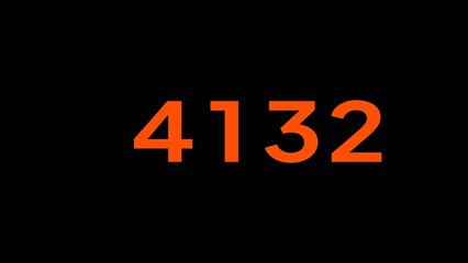 Counting number text illustration. Financial Counting number. Mathematics number.