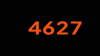 Counting number text illustration. Financial Counting number. Mathematics number.