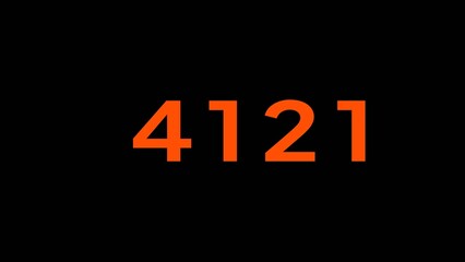 Counting number text illustration. Financial Counting number. Mathematics number.