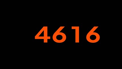 Counting number text illustration. Financial Counting number. Mathematics number.